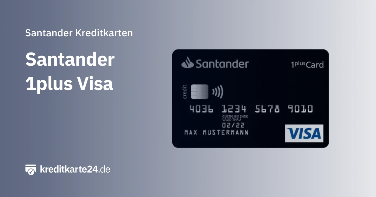 Santander 1 plus Visa Kreditkarte